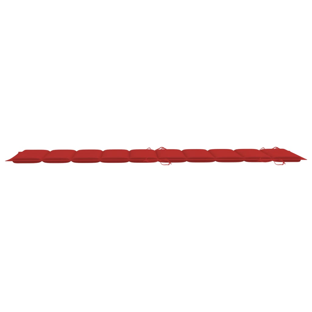 Sonnenliegen-Auflage Rot 186x58x3 cm