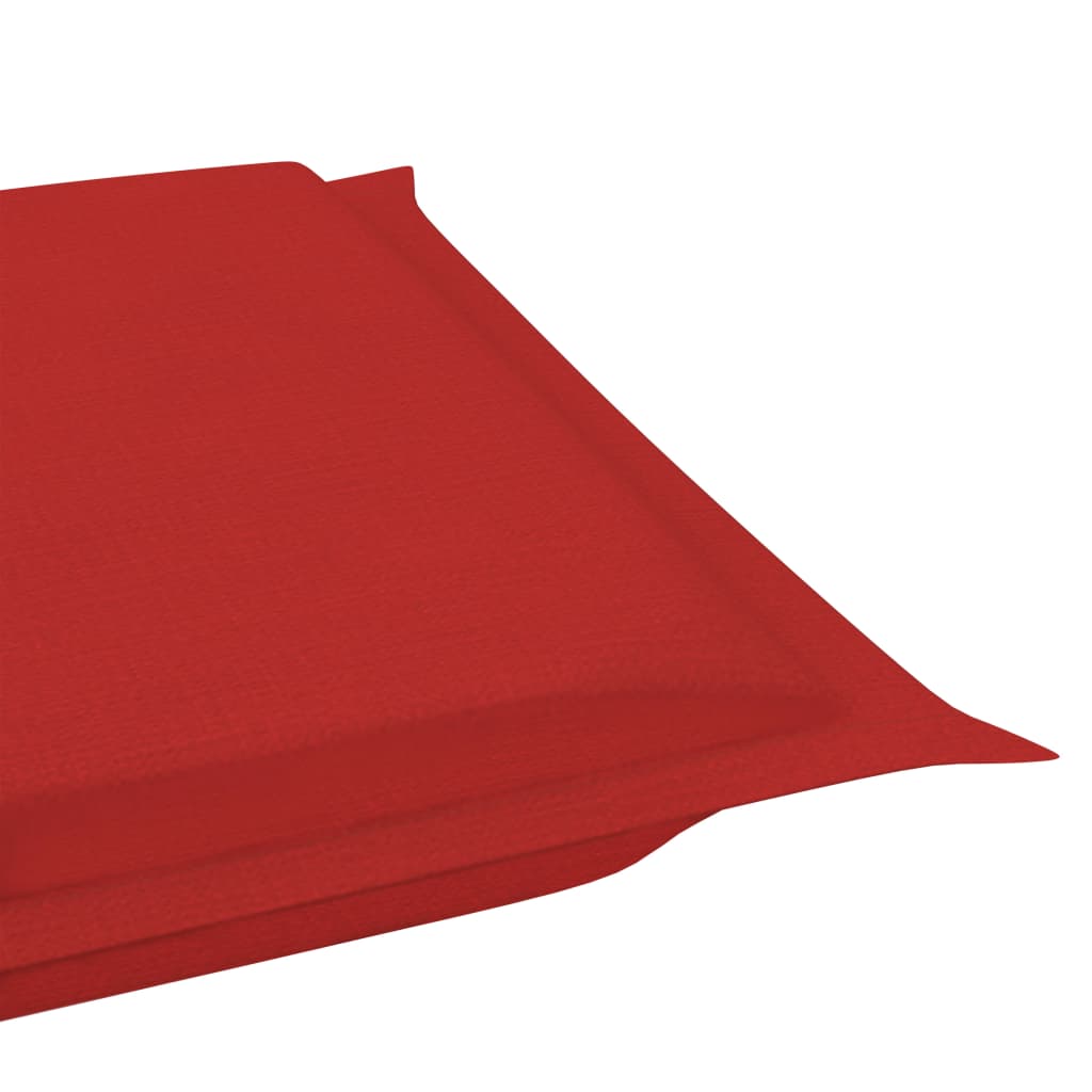 Sonnenliegen-Auflage Rot 186x58x3 cm