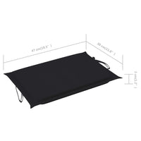 Thumbnail for Sonnenliegen-Auflage Schwarz 186x58x3 cm Oxford-Gewebe