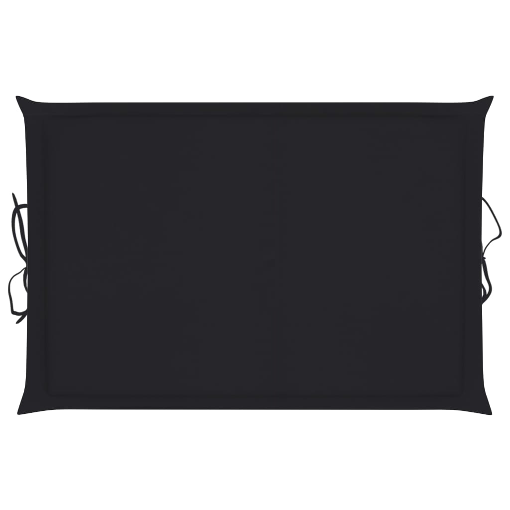 Sonnenliegen-Auflage Schwarz 186x58x3 cm Oxford-Gewebe