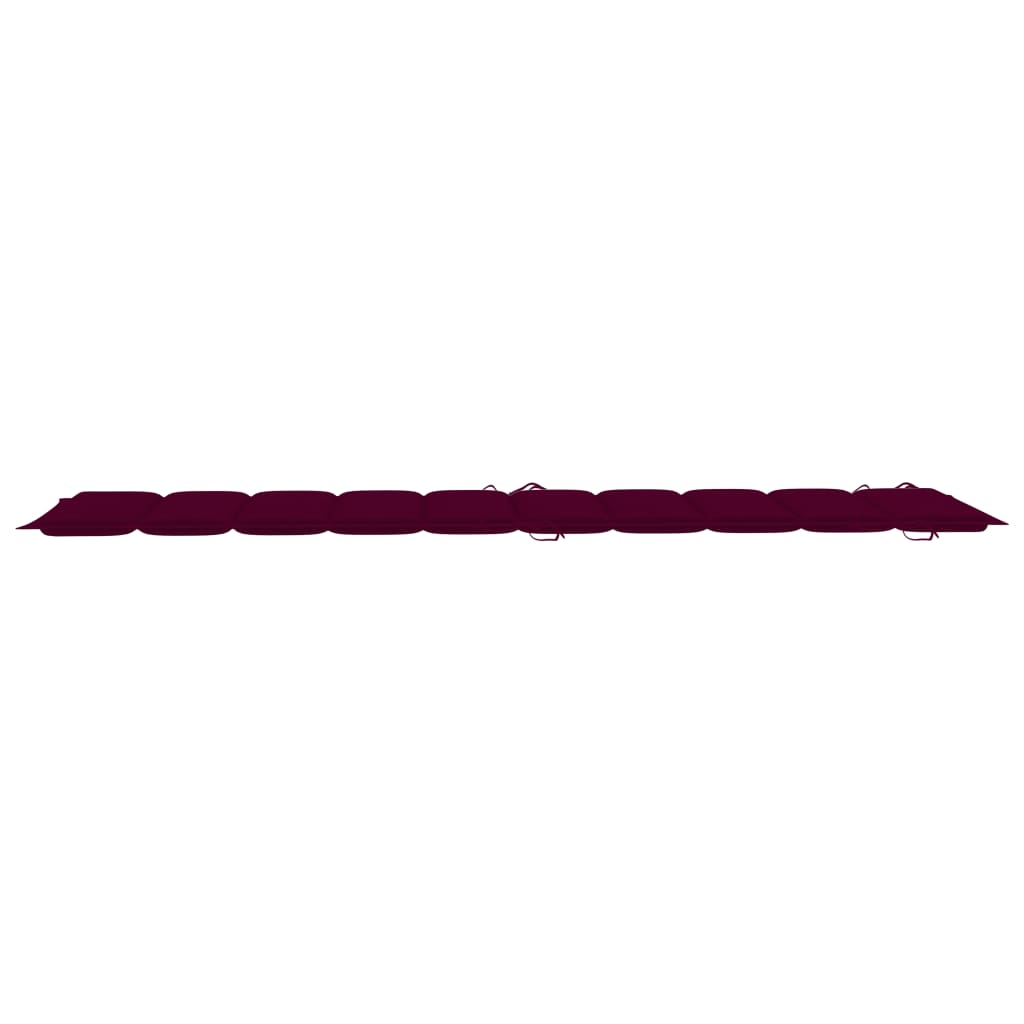 Sonnenliegen-Auflage Weinrot 186x58x3 cm
