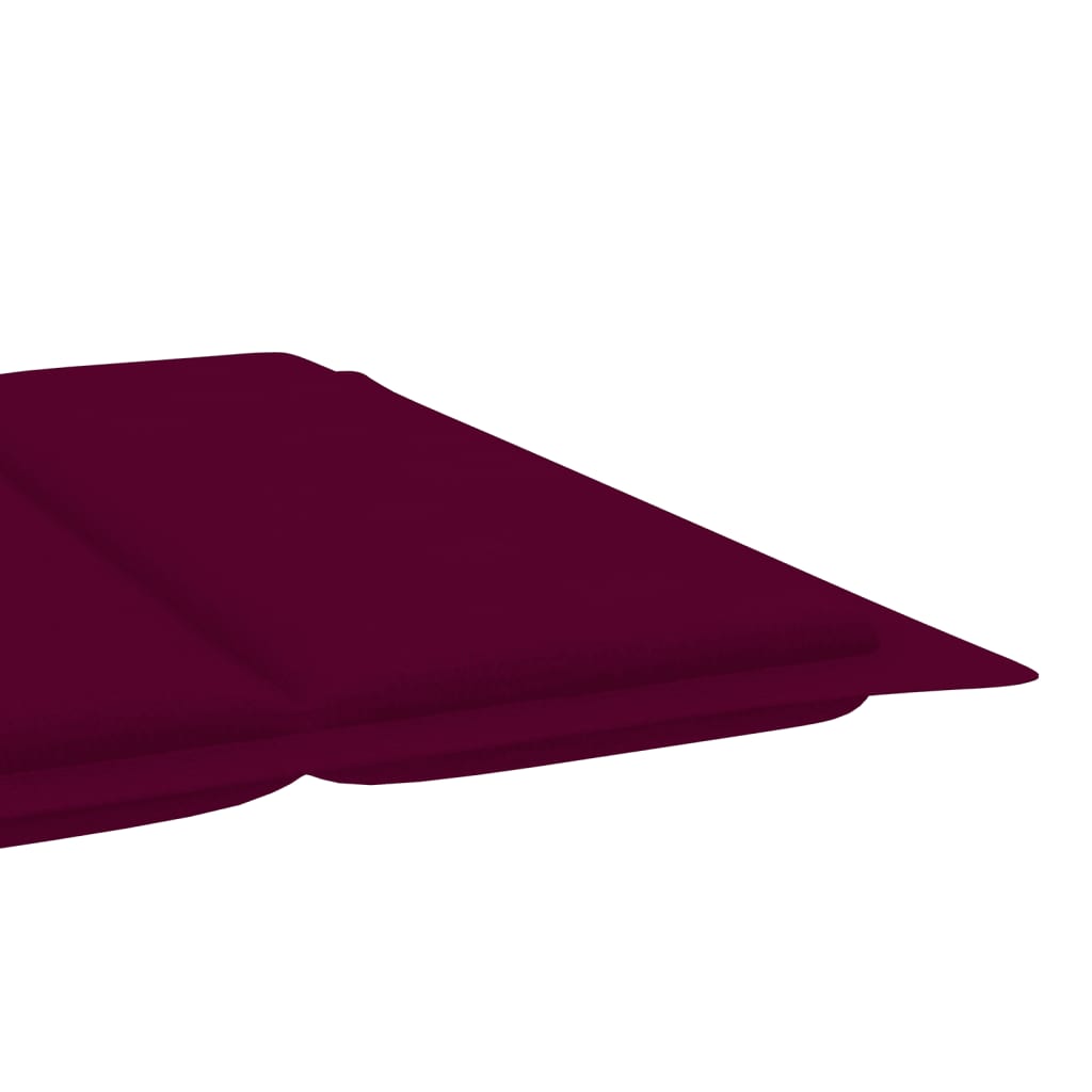 Sonnenliegen-Auflage Weinrot 186x58x3 cm