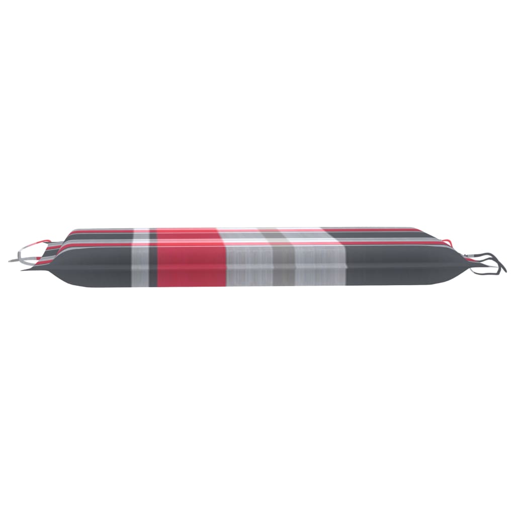 Sonnenliegen-Auflage Rot Karomuster 186x58x3 cm