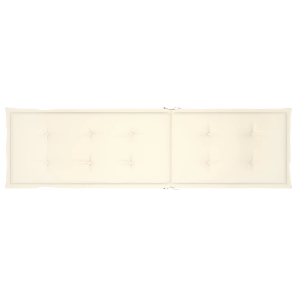 Liegestuhl-Auflage Creme (75+105)x50x3 cm