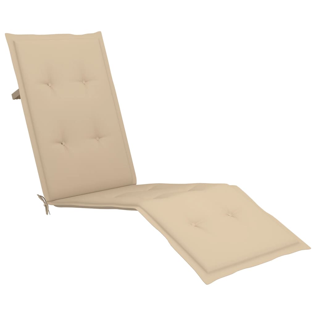 Liegestuhl-Auflage Beige (75+105)x50x3 cm