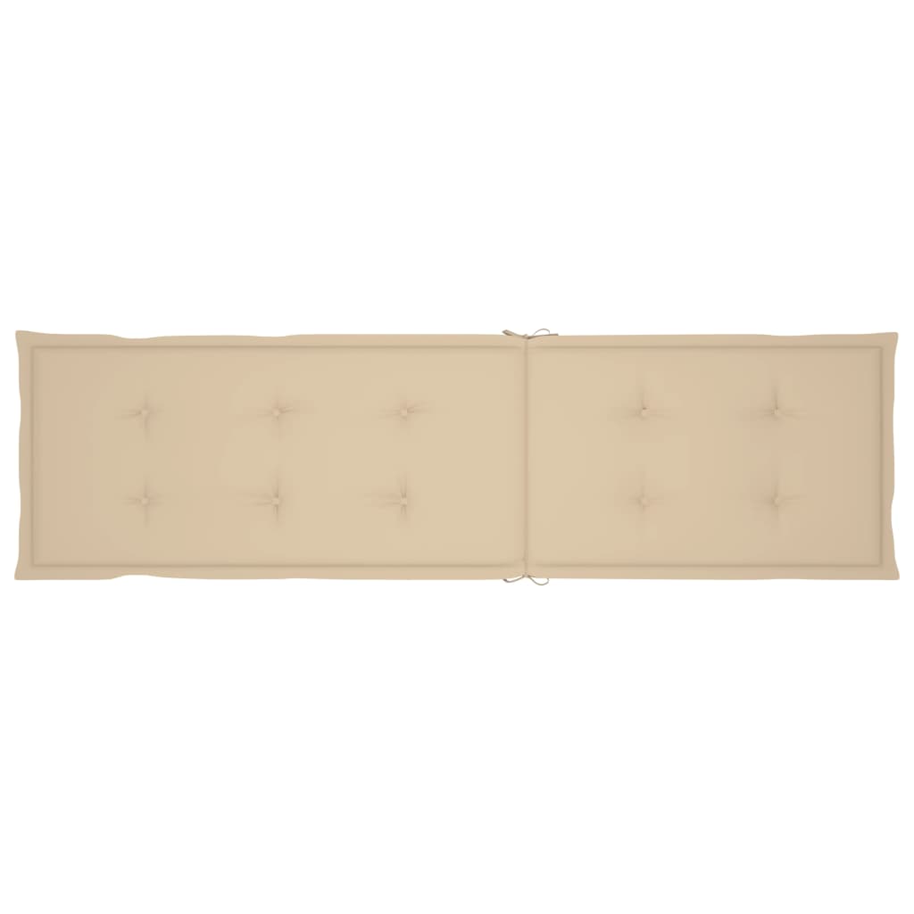 Liegestuhl-Auflage Beige (75+105)x50x3 cm