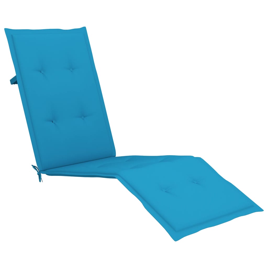 Liegestuhl-Auflage Blau (75+105)x50x3 cm
