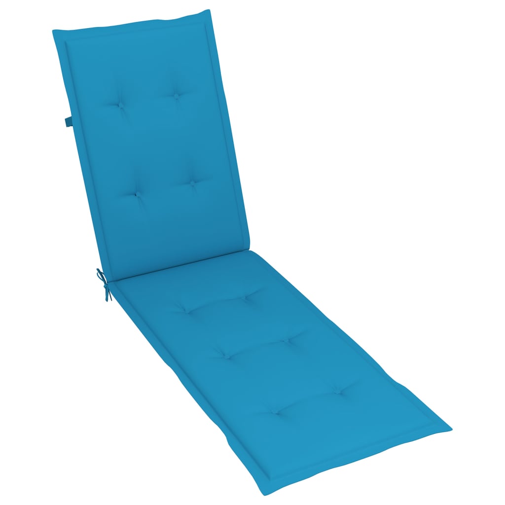 Liegestuhl-Auflage Blau (75+105)x50x3 cm