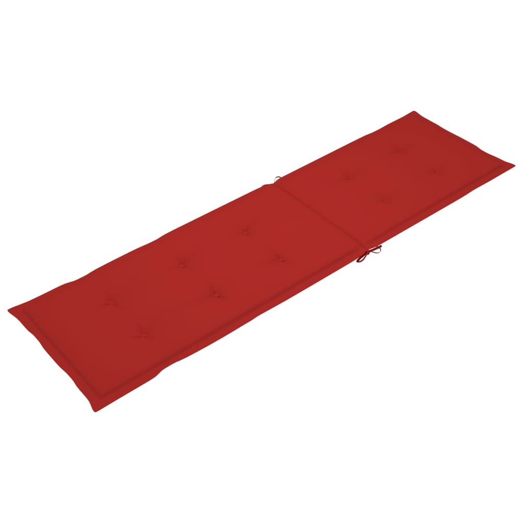 Liegestuhl-Auflage Rot (75+105)x50x3 cm
