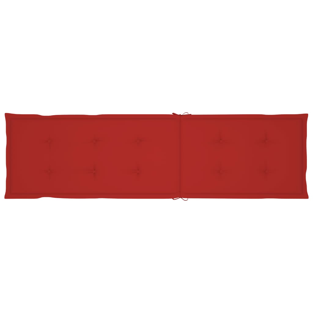 Liegestuhl-Auflage Rot (75+105)x50x3 cm