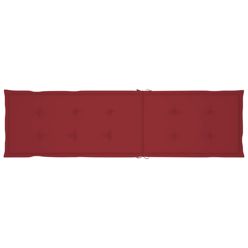 Liegestuhl-Auflage Weinrot (75+105)x50x3 cm