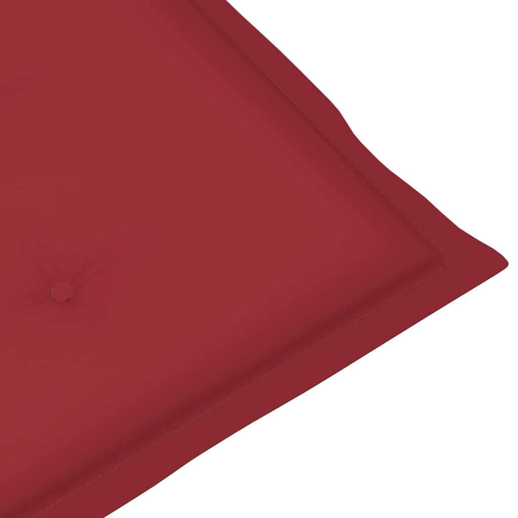 Liegestuhl-Auflage Weinrot (75+105)x50x3 cm