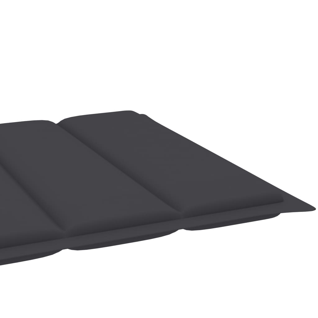 Sonnenliegen-Auflage Anthrazit 200x50x3 cm Stoff