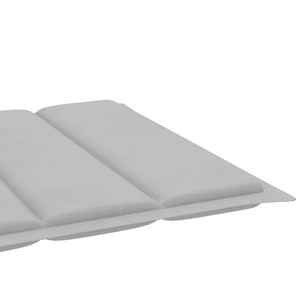 Sonnenliegen-Auflage Grau 200x50x3 cm Stoff
