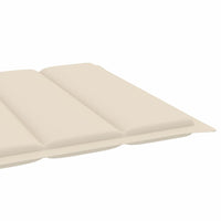 Thumbnail for Sonnenliegen-Auflage Creme 200x50x3 cm Stoff