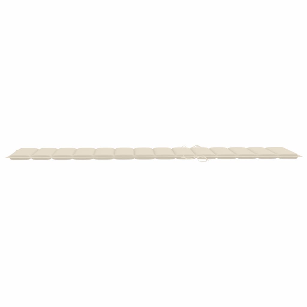 Sonnenliegen-Auflage Creme 200x50x3 cm Stoff