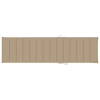 Thumbnail for Sonnenliegen-Auflage Beige 200x50x3 cm Stoff