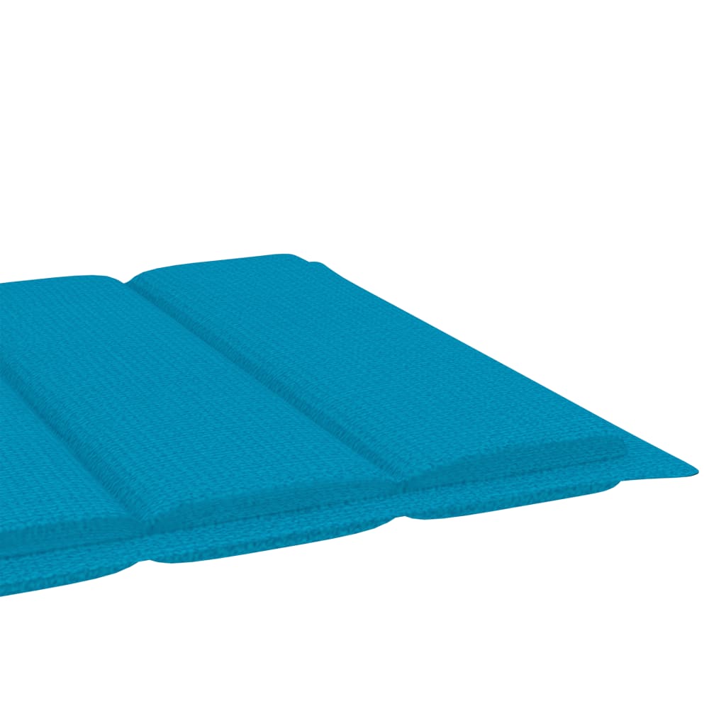 Sonnenliegen-Auflage Blau 200x50x3 cm Stoff