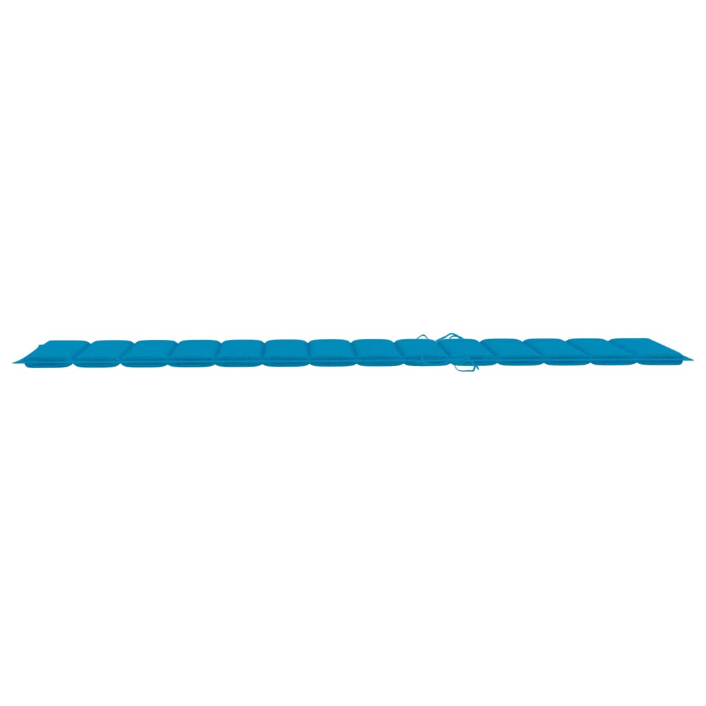 Sonnenliegen-Auflage Blau 200x50x3 cm Stoff