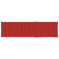 Thumbnail for Sonnenliegen-Auflage Rot 200x50x3 cm Stoff