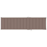 Thumbnail for Sonnenliegen-Auflage Taupe 200x50x3 cm Stoff