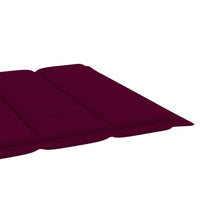 Thumbnail for Sonnenliegen-Auflage Weinrot 200x50x3 cm Stoff