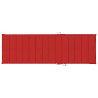 Thumbnail for Sonnenliegen-Auflage Rot 200x60x3 cm Stoff