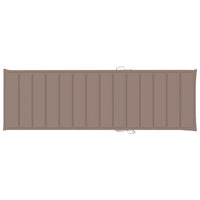 Thumbnail for Sonnenliegen-Auflage Taupe 200x60x3 cm Stoff