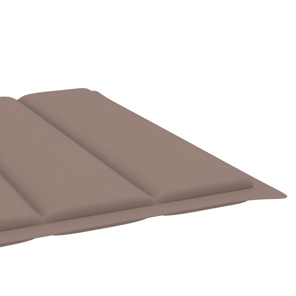 Sonnenliegen-Auflage Taupe 200x60x3 cm Stoff