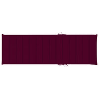 Thumbnail for Sonnenliegen-Auflage Weinrot 200x60x3 cm Stoff