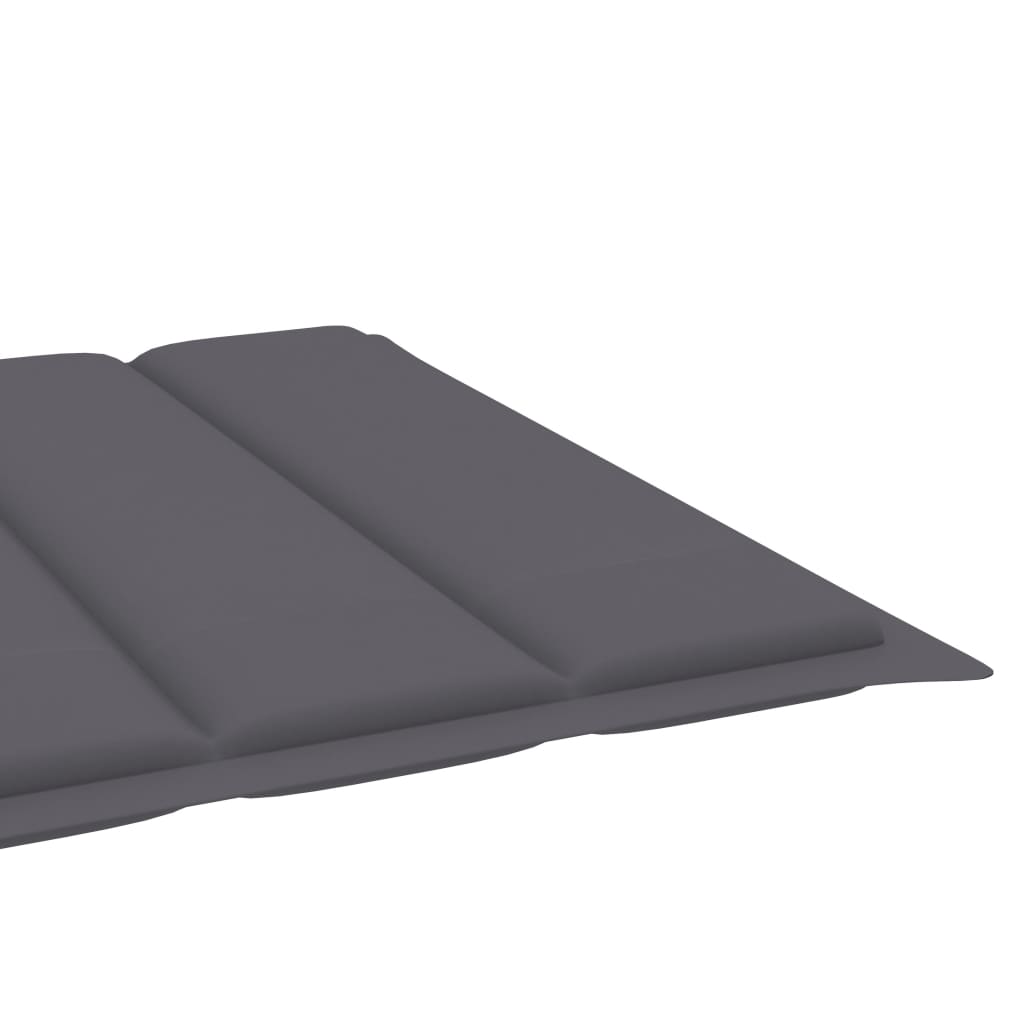Sonnenliegen-Auflage Anthrazit 200x70x3 cm Stoff