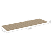 Thumbnail for Sonnenliegen-Auflage Beige 200x70x3 cm Oxford-Gewebe