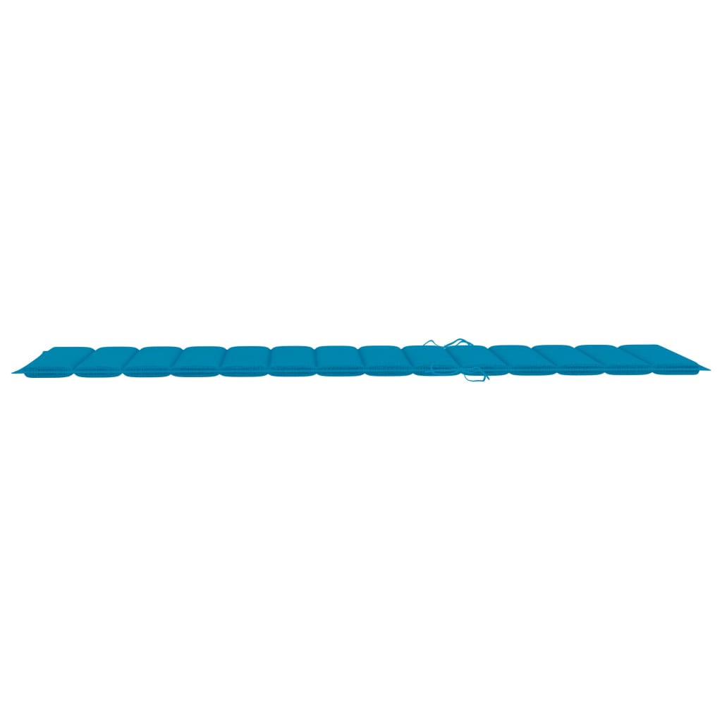 Sonnenliegen-Auflage Blau 200x70x3 cm Stoff
