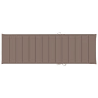 Thumbnail for Sonnenliegen-Auflage Taupe 200x70x3 cm Stoff