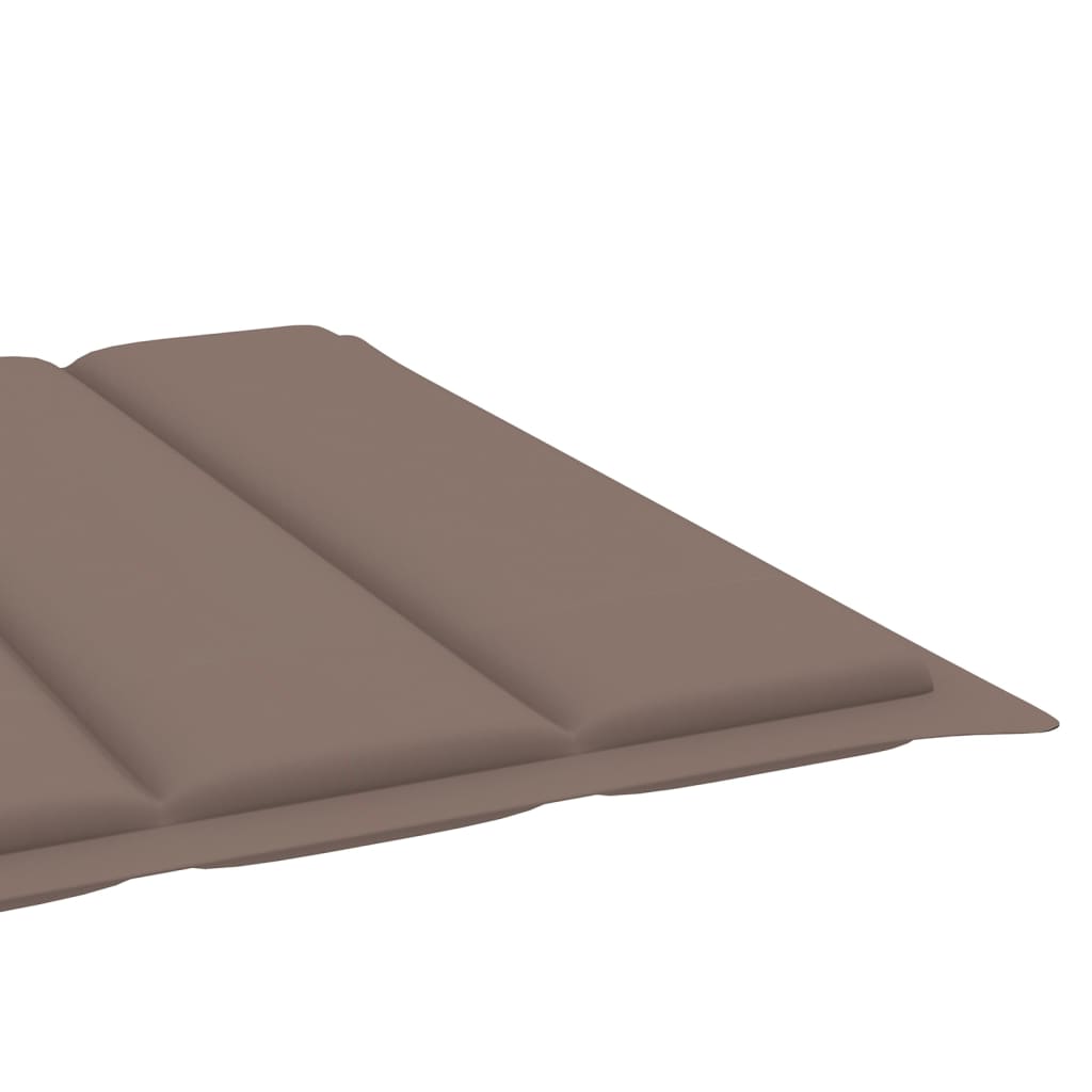 Sonnenliegen-Auflage Taupe 200x70x3 cm Stoff