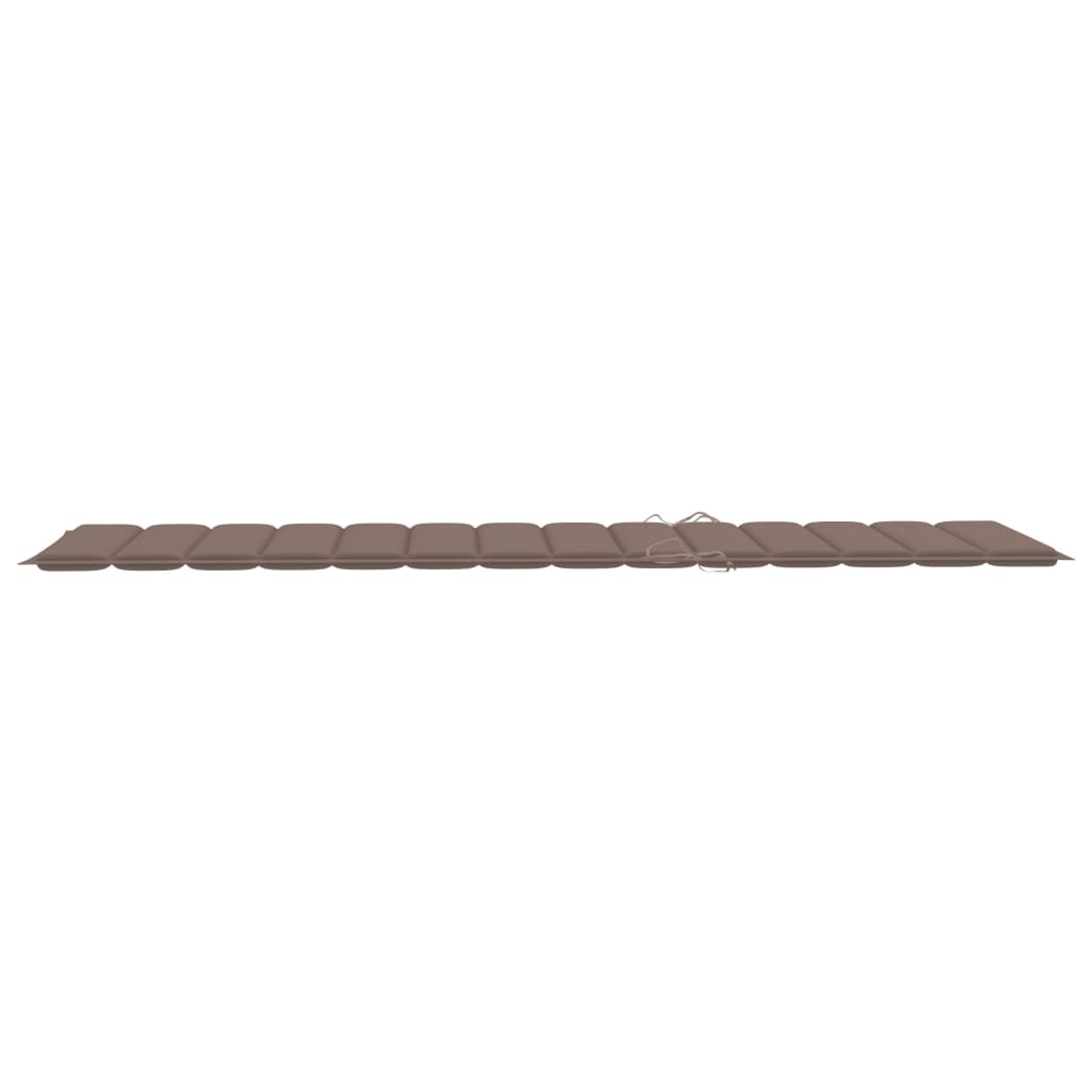 Sonnenliegen-Auflage Taupe 200x70x3 cm Stoff