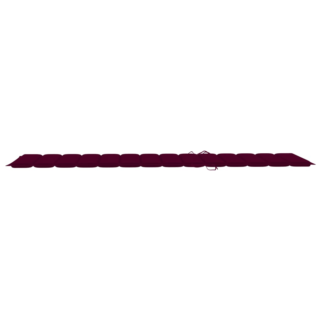 Sonnenliegen-Auflage Weinrot 200x70x3 cm Oxford-Gewebe