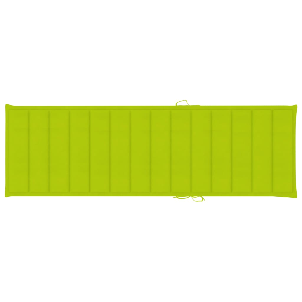 Sonnenliegen-Auflage Hellgrün 200x70x3 cm Oxford-Gewebe