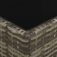 Thumbnail for 4-tlg. Garten-Lounge-Set mit Auflagen Poly Rattan Grau