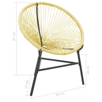 Thumbnail for Garten-Acapulco-Stuhl Poly-Rattan Beige