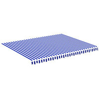 Thumbnail for Markisenbespannung Blau und Weiß 4,5x3,5 m