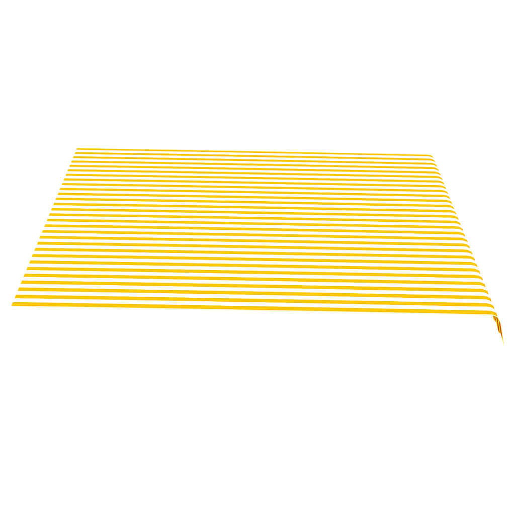 Markisenbespannung Gelb und Weiß 4x3,5 m