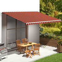 Thumbnail for Markisenbespannung Orange und Braun 5x3,5 m