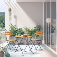Thumbnail for 3-tlg. Bistro-Set Klappbar Massivholz Akazie