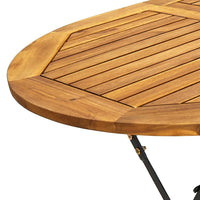 Thumbnail for Gartentisch 160x85x74 cm Akazie Massivholz Oval