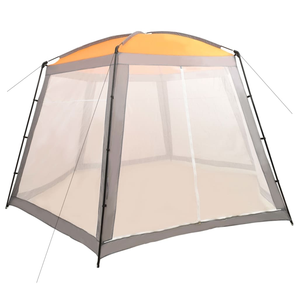 Poolzelt Stoff 500x433x250 cm Grau