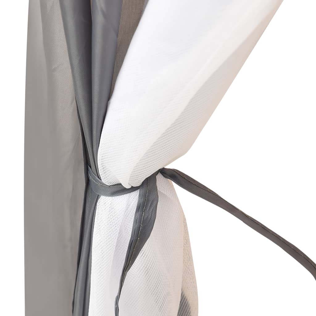 Poolzelt Stoff 500x433x250 cm Grau