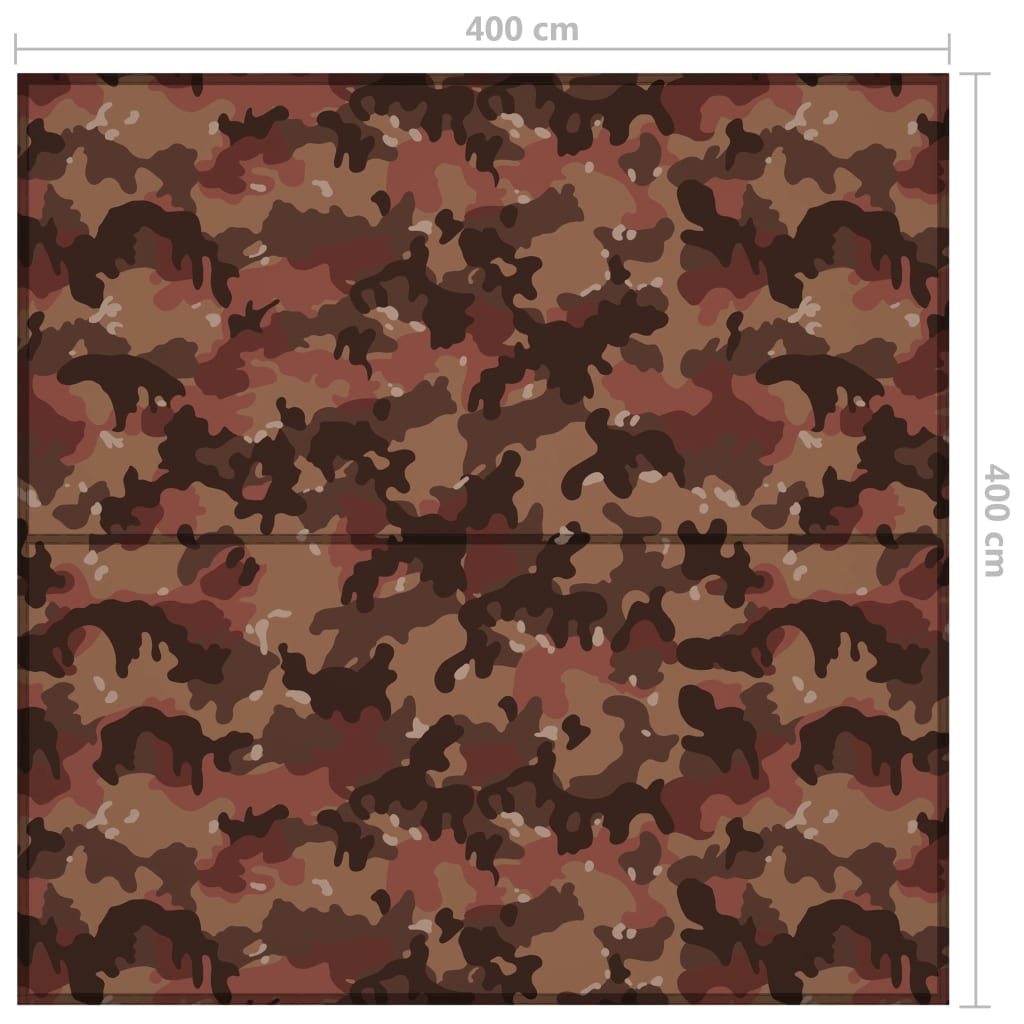 Outdoor-Tarp 4x4 m Camouflage