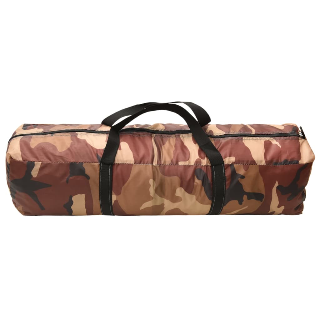 Partyzelt mit LED und 4 Seitenwänden 3,6x3,6x2,3 m Camouflage