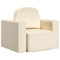 Thumbnail for 2-in-1 Kindersofa Weiß Kunstleder